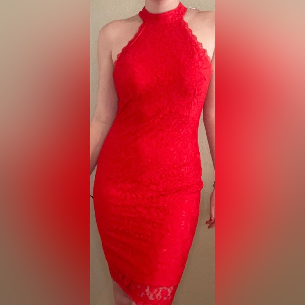 NWOT - Red Lace Dress